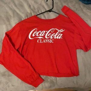 Classic Coca Cola cropped long sleeve